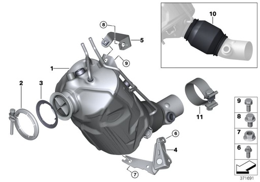 DPF BMW 1, 2, 3, 4, X3 - slika 3
