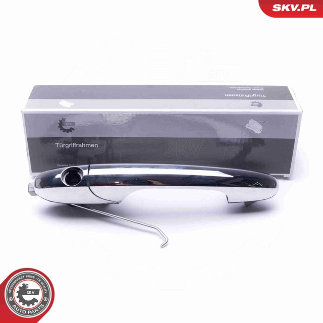 Okvir vratne kljuke (krom), spredaj desno FIAT 500; OE 735592012 – 96SKV170